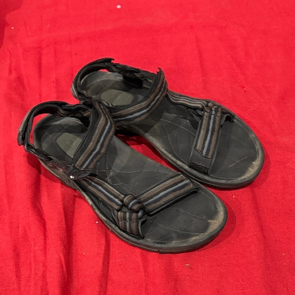 Teva Black and Brown Men's Sandals - Picture 1 of 5